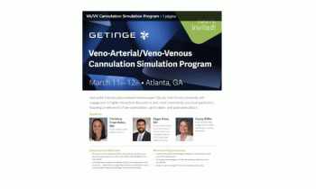 Veno-Arterial/Veno-Venous Cannulation Simulation Program – March 11/12