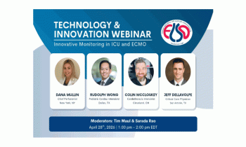First ELSO Technology & Innovation Webinar – Innovative Monitoring in ICU & ECMO – 28 April