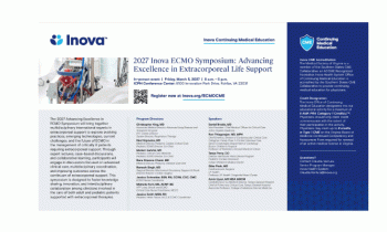 Inova ECMO Symposium: Advancing Excellence in Extracorporeal Life Support – March 5