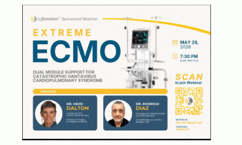 Extreme ECMO: Dual module support for castastrophic hantavirus cardiopulmonary syndrome – May 28
